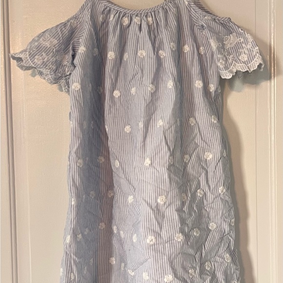 The Children's Place Blue and White Striped Dress - Picture 2 of 3